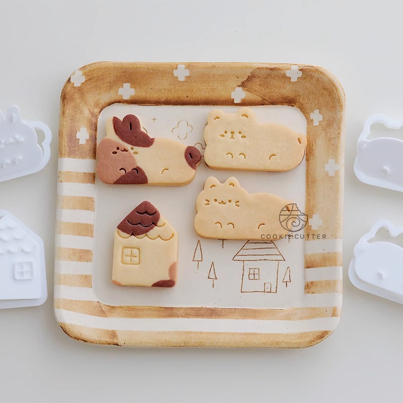 Bunny Cake Mold - الكرتون الحيوانات قاطعة البسكوت الحيوان لطيف