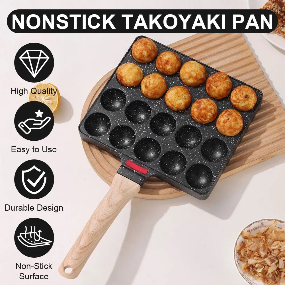 Takoyaki Grill Plate - تاكوياكي عموم 20 قوالب تاكوياكي صانع