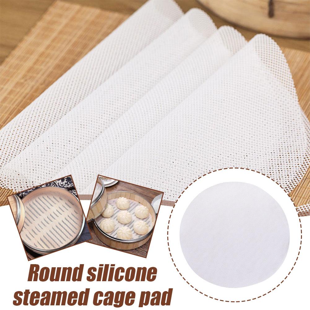 Bao Steamer Bamboo - بطانات سيليكون للطهي بالبخار من الخيزران،