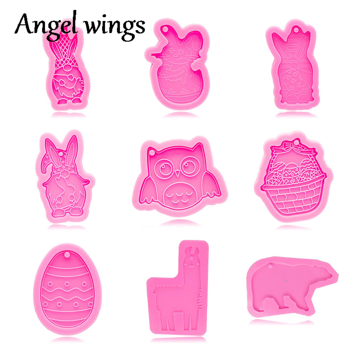 Bunny Cake Mold - DY0943 سيليكون أرنب عيد الفصح/البيض/البومة/الدب قوالب