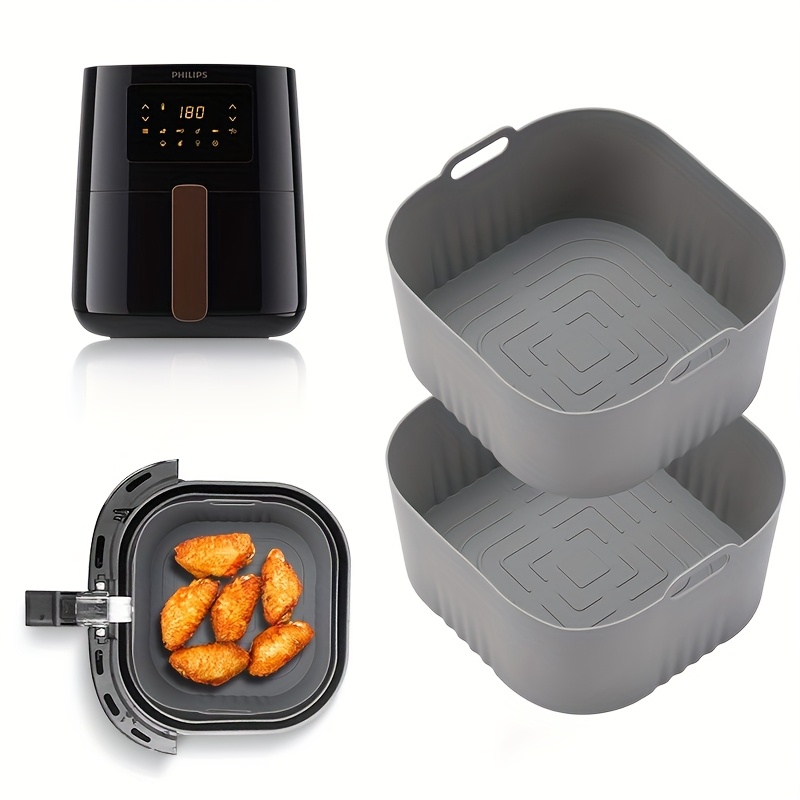 Philips Air Fryer Hd9252 - 2 قطعة مقلاة هوائية مربعة من