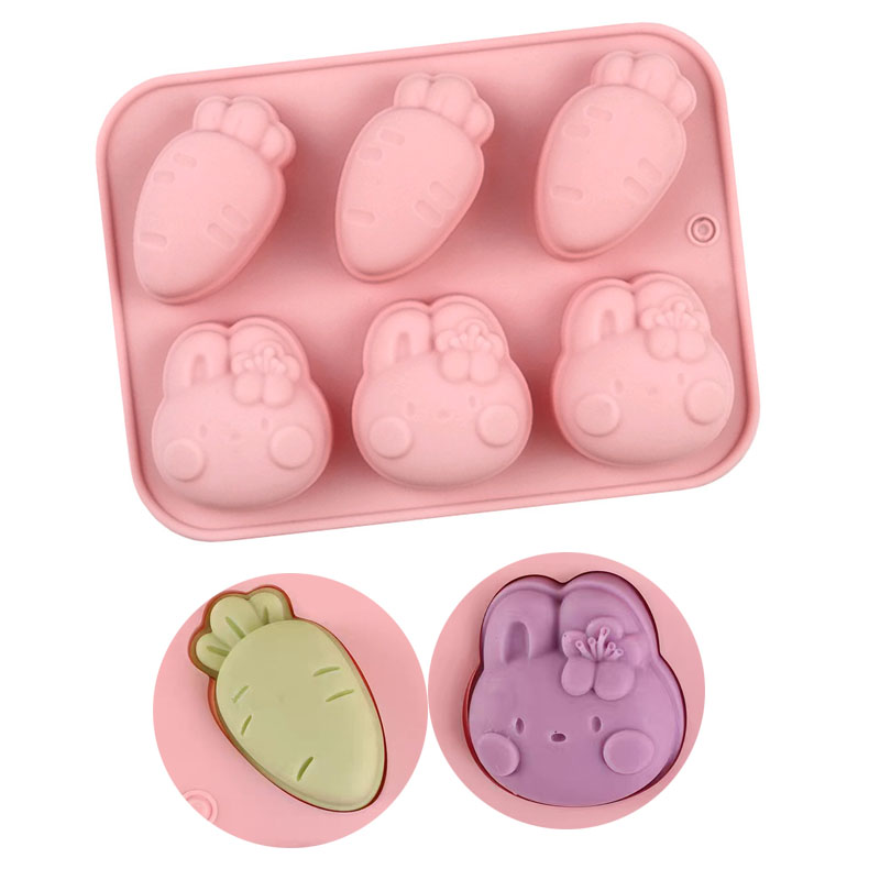 Bunny Cake Mold - الكرتون قالب من السيليكون أرنب الجزرة