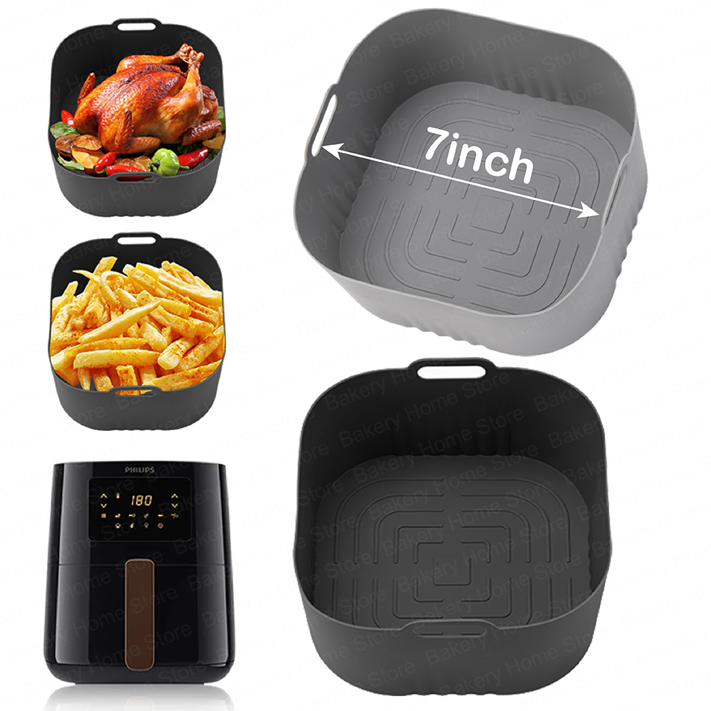 Philips Air Fryer Hd9252 - بطانات سيليكون مربعة للقلاية الهوائية لـ