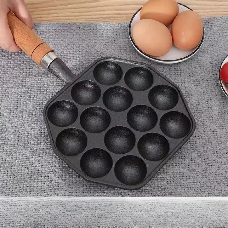 موقد غاز من الحديد الزهر ، مقل - مراجعة Takoyaki Grill Plate وسعره