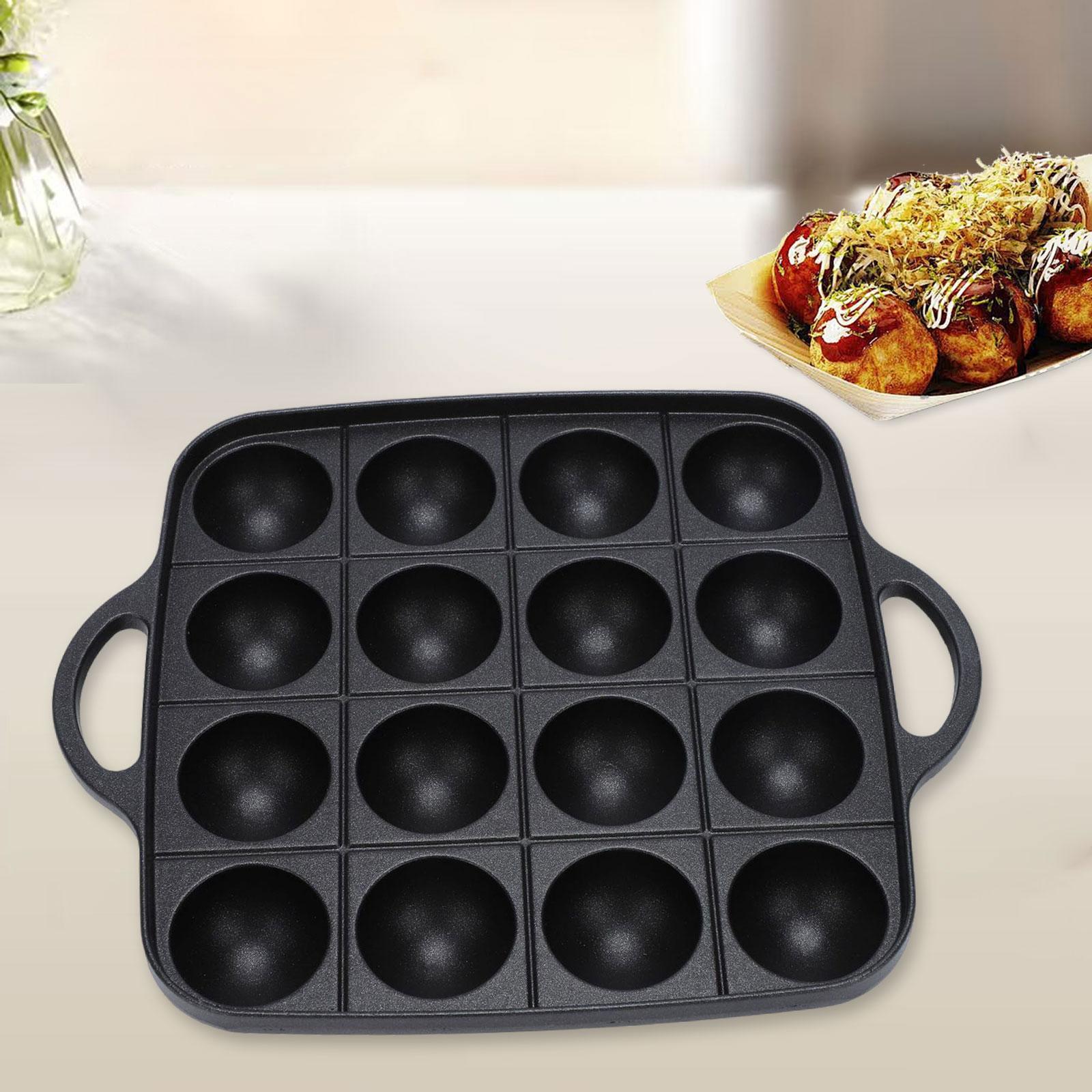 تاكوياكي مقلاة شواء 16 تجاويف  - مراجعة Takoyaki Grill Plate وسعره