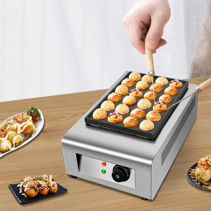 آلة شواء كهربائية تجارية عالية - مراجعة Takoyaki Grill Plate وسعره