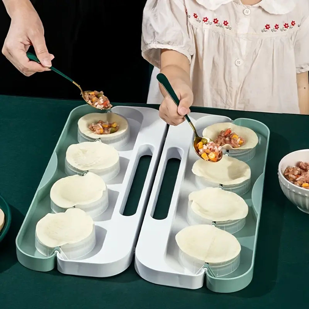 لتقوم بها بنفسك جهاز صناعة زلا - مراجعة Dumpling Press Set وسعره