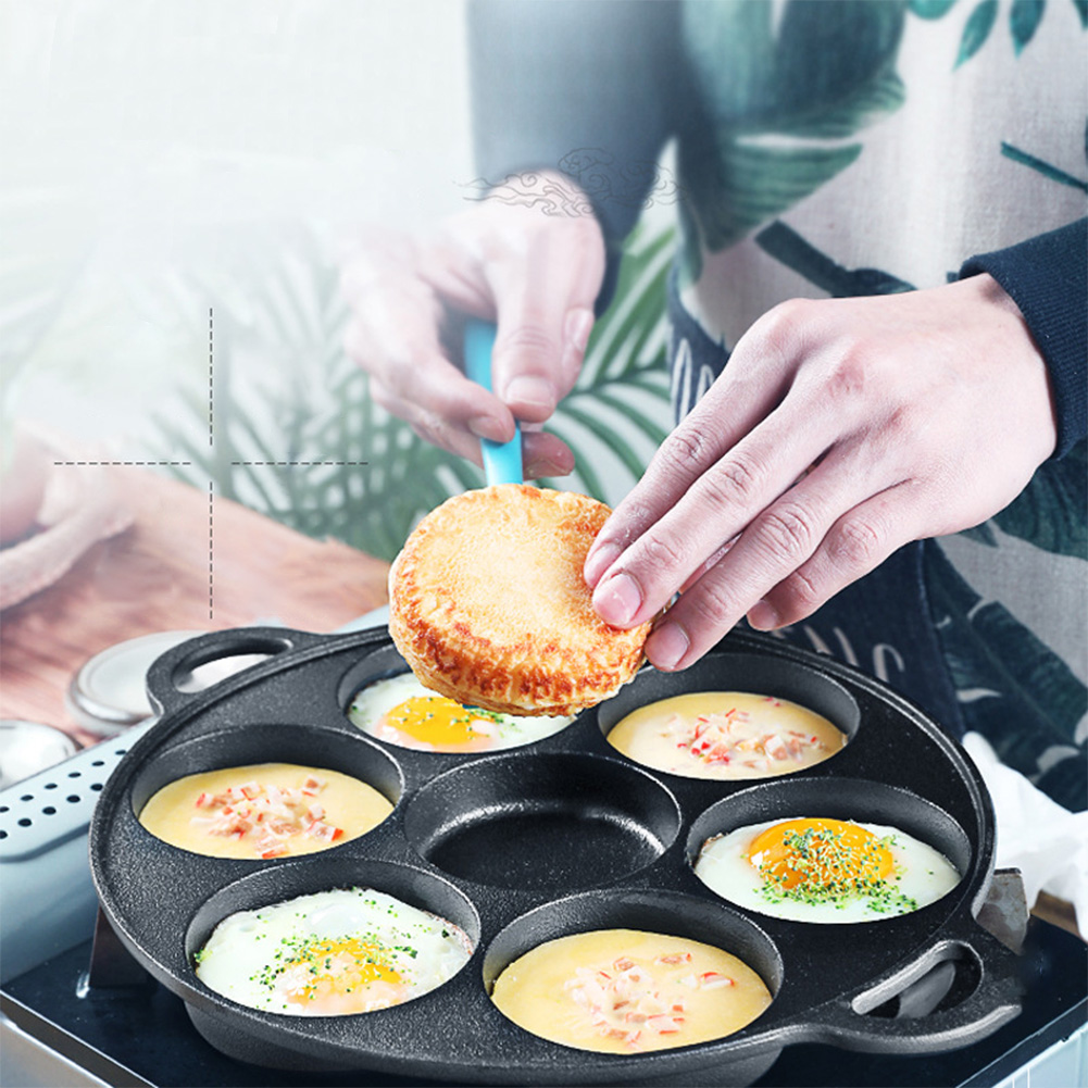 مقلاة حديدية بـ 7 فتحات غير لا - مراجعة Egg Waffle Pan وسعره