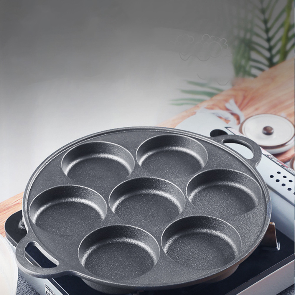 مقلاة حديدية بـ 7 فتحات غير لا - مراجعة Egg Waffle Pan وسعره