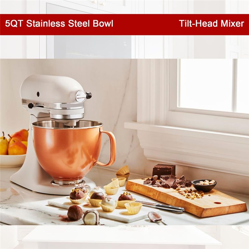 وعاء خلط من الفولاذ المقاوم لل - مراجعة Kitchenaid Mixer Artisan 5Qt وسعره
