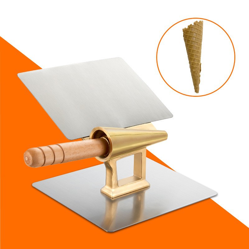 أداة نحاسية مخروطية الشكل احتر - مراجعة Waffle Cone Maker وسعره