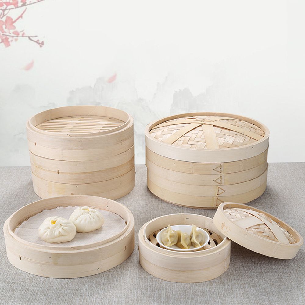 التعامل مع سلة البخار يجعل لذي - مراجعة Bao Steamer Bamboo وسعره