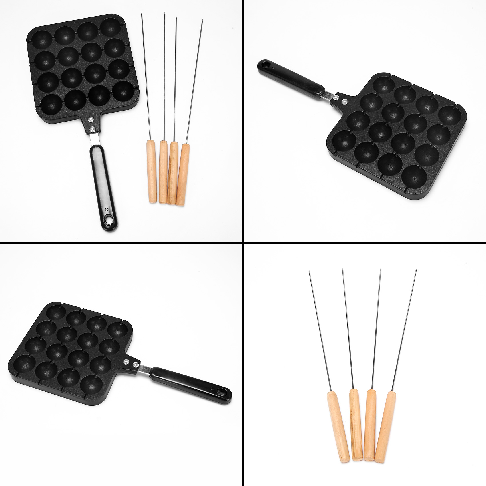 F-T 16 ثقوب الألومنيوم تاكوياك - مراجعة Takoyaki Grill Plate وسعره