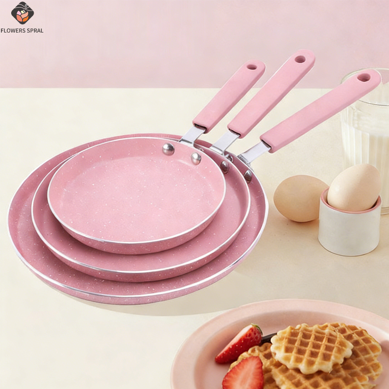 مقلاة غير لاصقة باللون الوردي  - مراجعة Egg Waffle Pan وسعره