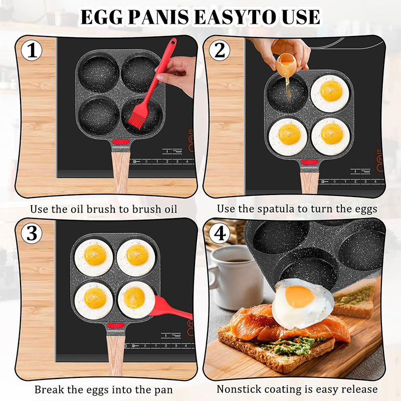 مقلاة البيض العميقة مع غطاء 4- - مراجعة Egg Waffle Pan وسعره