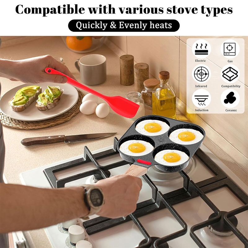 مقلاة البيض العميقة مع غطاء 4- - مراجعة Egg Waffle Pan وسعره
