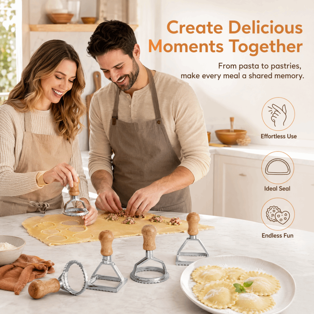 طقم قطاعة رافيولي فردية عمودية - مراجعة Dumpling Press Set وسعره